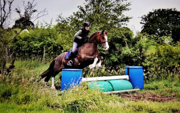 Mary and ben jumping