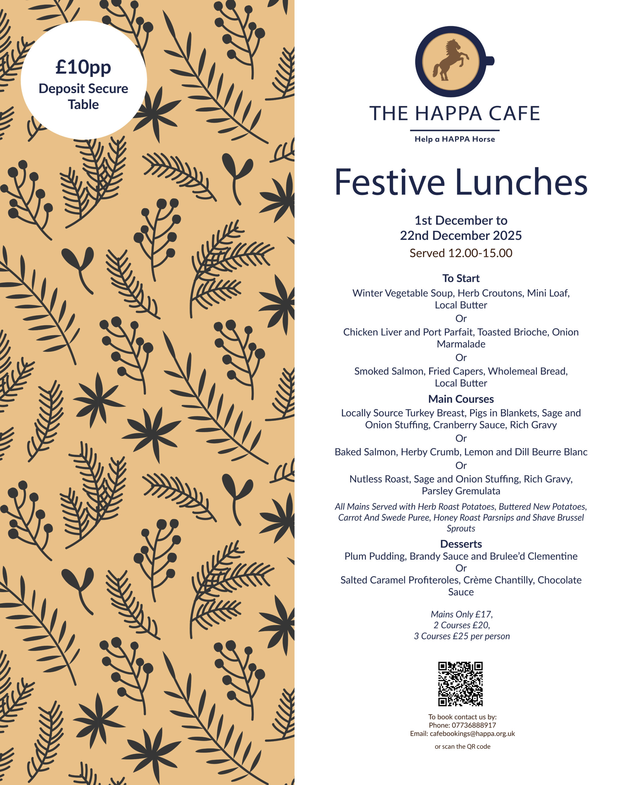 Festive Lunches in The Cafe
